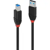 Lindy 43227, 10 m, USB A, USB B, USB 3.2 Gen 1 (3.1 Gen 1), 5 Gbit/s, Schwarz