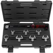 Ks Tools ERGOTORQUEprecision Kälte-Klima-Drehmomentschlüssel-Werkzeugsatz 20 - 100 Nm, 8-tlg - 516.1225
