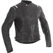 Halvarssons Skalltorp Motorrad Lederjacke, schwarz, 54