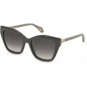 Just cavalli SJC175 Verde+grigio+verde lucido 55/18/140 Damen Sonnenbrillen