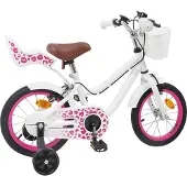 vidaXL Kinderfahrrad 14 Zoll für 3-5 Jahre alt Weiß