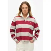 Superdry Ath Essential Stripe Langarm-polo