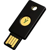 Yubico Security Key NFC, Windows, Mac OS, Linux, Blau, USB-A, FIDO 2 Certified, FIDO Universal 2nd Factor (U2F) Certified