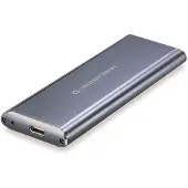 Conceptronic HDE01G, SSD-Gehäuse, M.2, M.2, SATA, Serial ATA II, Serial ATA III, 10 Gbit/s, USB Anschluss, Grau