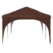 vidaXL Pop-up Partyzelt 575 x 288 x 245 cm Braun Oxford-Stoff