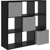 vidaXL Sideboard Schwarz Eichen-Optik 102 x 31 x 99,5 cm
