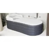 Markenlos Faltbadewanne für Erwachsene - Freistehendes, faltbares Bad - 168x76x68cm/Dunkelgrau