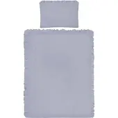 Belisima 5-teilige Bettwäsche PURE 100/135 blau