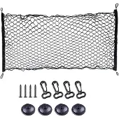 OEM Verstellbares Elastisches Laderaumnetz für Auto SUV Truck - Schwarz mit Aufbewahrungsraum