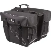 Markenlos Fahrradtasche Amsterdam Double 30L Schwarz - Robust und Geräumig