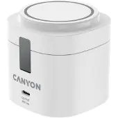 Canyon Ladestation 4-in-1, kabelloses Laden mit 30W, inklusive 65W Ladegerät, weiß