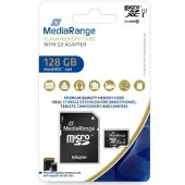 MediaRange MR945, 128 GB, MicroSDXC, Klasse 10, UHS-I, 80 MB/s, 20 MB/s