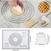 OEM Silikonische antislip-bakmat mit Messlinien für vielseitige Verwendung