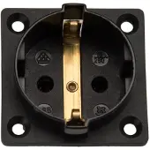 Kaiser Martin 1-Wege-Erdungssteckdose Schwarz IP20 - 386/1/sw [45 Stück]