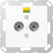 JUNG AS500 Potentialausgleichs-Steckdose - A565-2NWW
