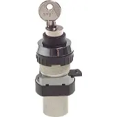 AirTec 3/2 M5 Schlüsselschalter Ventil Schwarz 0-12bar/0-168psi 30.5mm