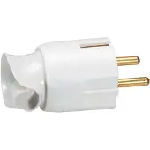 Legrand Beinrandstecker mit Schnurorientierung Weiß - 050172 [10 Stück]