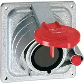 Legrand Hypra Einbausteckdose 400V 16A 3P+N Metall IP44 - 052214