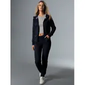 Trigema Jogginganzug "Jogginganzug", Damen, Gr. L, blau (navy), Sweatware, 50% Baumwolle, 50% Polyester, Sportanzüge Jogginganzug