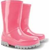Demar Mädchen Kinder Gummistiefel Regensteifel Gartenstiefel Freizeitstiefel Rosa 28/29