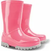 Demar Mädchen Kinder Gummistiefel Regensteifel Gartenstiefel Freizeitstiefel Rosa 20/21