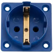 Kaiser Martin 1-Wege-Steckdose IP20 Blau - 386/1/bl [45 Stück]