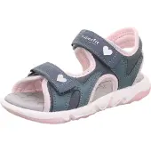Superfit Pebbles Kinder Sandalen, Blau/Pink, 32