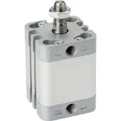 AirTec ISO 21287 Kompakt-NO-Zylinder, einfachwirkend, 20-10 mm, magnetisch, mit Außengewinde