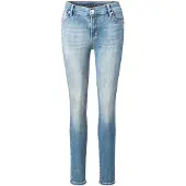 JOOP! Slim-fit-Jeans JOOP "Sol", Damen, Gr. 29, Länge 32, blau (bright blau), Denim/Jeans, Obermaterial: 87% Baumwolle, 11% Polyester, 2% Elasthan, slim fit lang, Jeans Slim-fit-Jeans, mittlere Leibhöhe