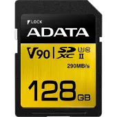 ADATA Premier ONE V90, 128 GB, SDXC, Klasse 10, UHS-II, 290 MB/s, 260 MB/s