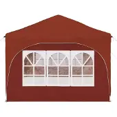 vidaXL Pop-up Partyzelt 575 x 288 x 245 cm Terrakotta Oxford-Stoff