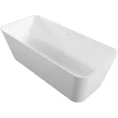Hak LEYLA Freistehende Badewanne 170x78cm, Gußstein, weiß matt