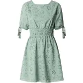 Pepe Jeans für Damen. PL9537792 Chiara grünes Kleid (S), Lässig, Baumwolle, Kurzarm