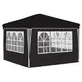 vidaXL Pop-up Partyzelt 288 x 288 x 245 cm Schwarz Oxford-Stoff
