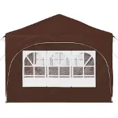 vidaXL Pop-up Partyzelt 575 x 288 x 245 cm Braun Oxford-Stoff