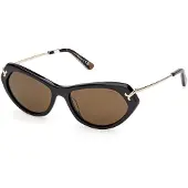 Pucci EP0251 Shiny black 56/16/140 Damen Sonnenbrillen