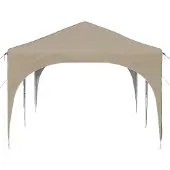 vidaXL Pop-up Partyzelt 575 x 288 x 245 cm Creme Oxford-Stoff