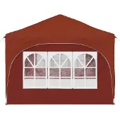 vidaXL Pop-up Partyzelt 575 x 288 x 245 cm Terrakotta Oxford-Stoff