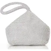 OEM Elegante Gala-Handtas in Satin mit Strass-Verzierungen