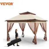 Markenlos Faltpavillon - Wetterfest und UV-geschützt - Beige