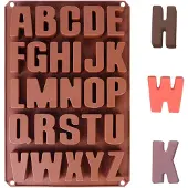 JMXZ Azomor Silikonbackform für kreatives Backen mit 3D-Alphabetbuchstaben