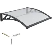 OEM Luifel met zijpaneel aus polycarbonat für Eingang und Fenster