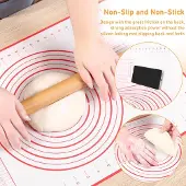 OEM Silikonische Bakmat 40x60 cm mit Antislip-Boden und Maßmarkierungen