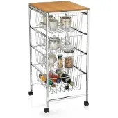 OEM Flexibele en compacte vierwielige serveerwagen
