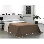 OEM Beige und braune Wendelbettwäsche für 150 cm breite Betten