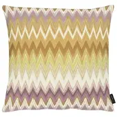 Apelt Dekokissen "Zigzag", gelb, orange, natur, mauve, bedruckt, B:49cm H:0,5cm L:49cm, Baumwolle, Dekokissen_Sitzkissen_Kissenhüllen, Dekokissen, Zickzack-Muster