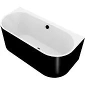 Hak ASTRA DL MONOLITH Badewanne 160x75x60cm, weiß/schwarz
