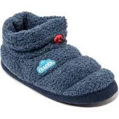 Nuvola . Hausschuhe Herren Damen rutschfester Sohle warm gepolstert bequem dunkelblau 34-35 - UNBEP
