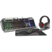 Speedlink LUNERA 4in1 Illuminated Gaming Set, black - DE layout