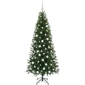 vidaXL Künstlicher Weihnachtsbaum Grün 180 cm PE und PVC
